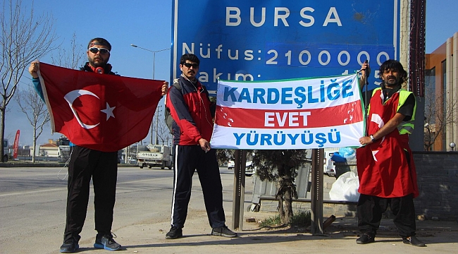 Kardeşliğe "evet" demek için 1071 kilometre yürüyecekler