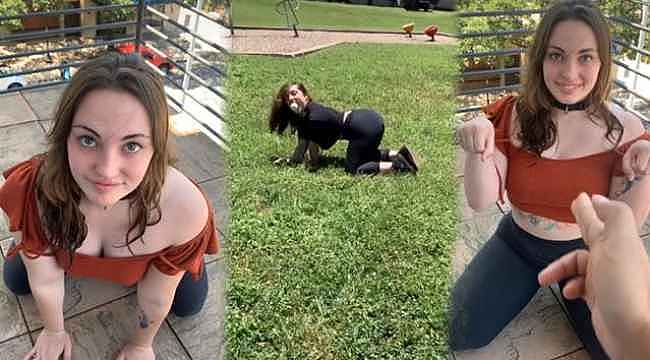 Genç kadın, köpek gibi davranarak ayda 6 haneli rakamlar kazanıyor