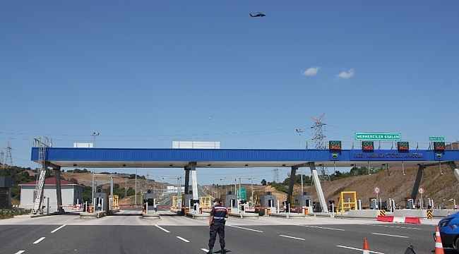Kuzey Marmara Otoyolu'ndaki bayram trafiğine hava ve karadan denetim