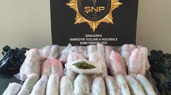 Aracın altına gizlenen uyuşturucuyu narkotik köpeği buldu