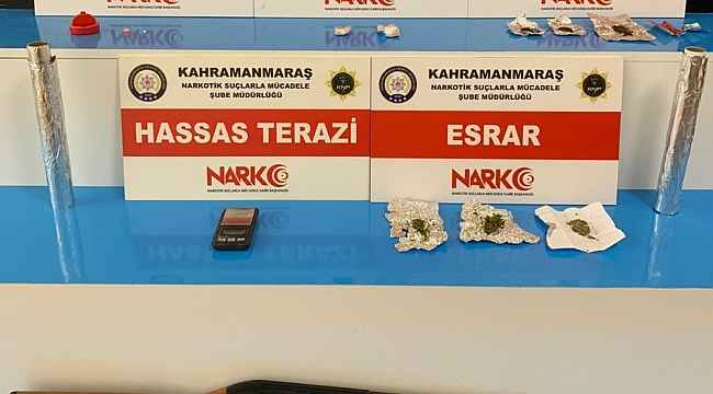 Kahramanmaraş'ta uyuşturucuya 4 tutuklama