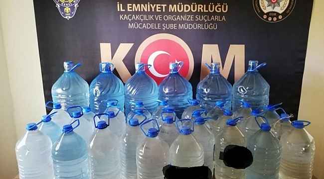 Malatya'da 269 litre sahte içki ele geçirildi