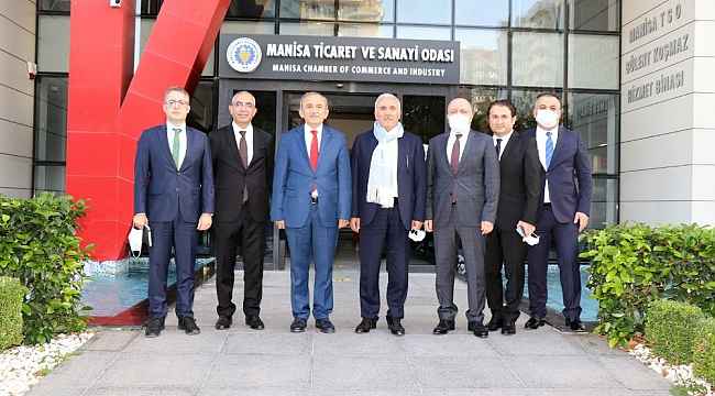 TBB Başkanı Aydın'dan Manisa TSO yönetimiyle istişarede bulundu