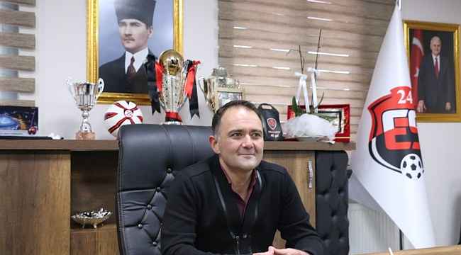 24Erzincanspor Başkanı Keleş: "Hedefimize doğru emin adımlarla ilerleyeceğiz"