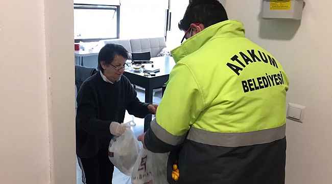 Atakum'da karantinadaki vatandaşların yemeği kapılarına gidecek