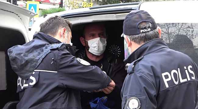 Korona virüs temaslı pazarcı kardeşler satış yaparken yakalandı