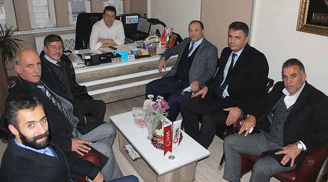 MHP İl Başkanı Naim Karataş ve yönetim kurulu üyelerinden İHA'ya ziyaret