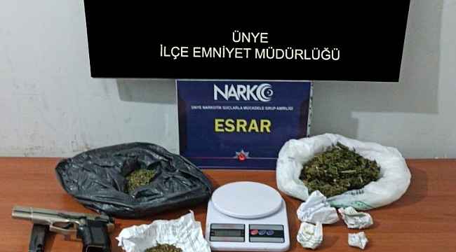 Ordu'da uyuşturucu operasyonu: 2 gözaltı