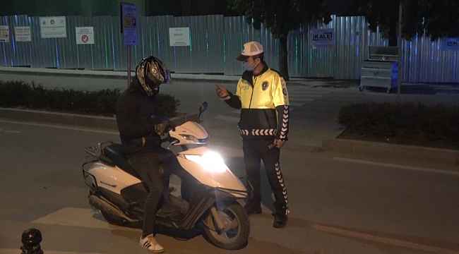 Polis ekiplerinden 'Sokağa çıkma yasağı' denetimi