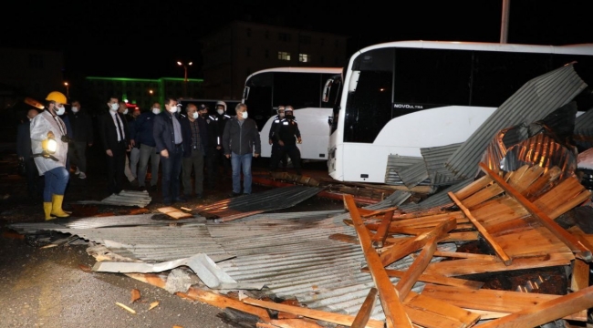 Fırtına 10 dakika sürdü faturası ağır oldu