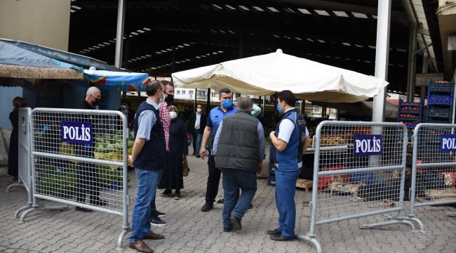İskilip'te sebze pazarı kuruldu