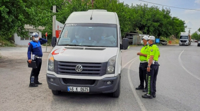 Kahramanmaraş'ta tam kapanma denetimleri sürüyor