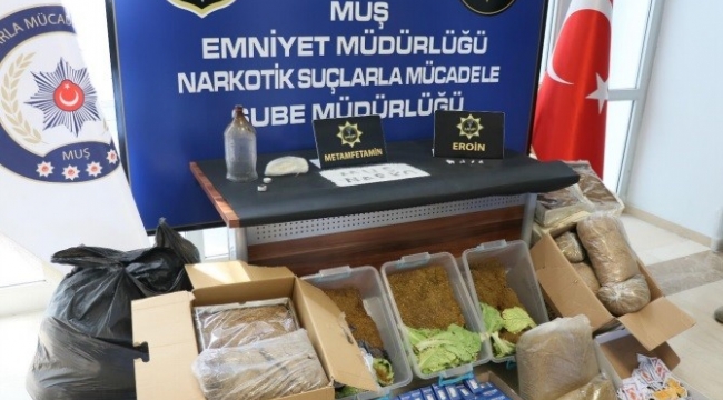 Muş polisi uyuşturucu tacirlerine göz açtırmıyor
