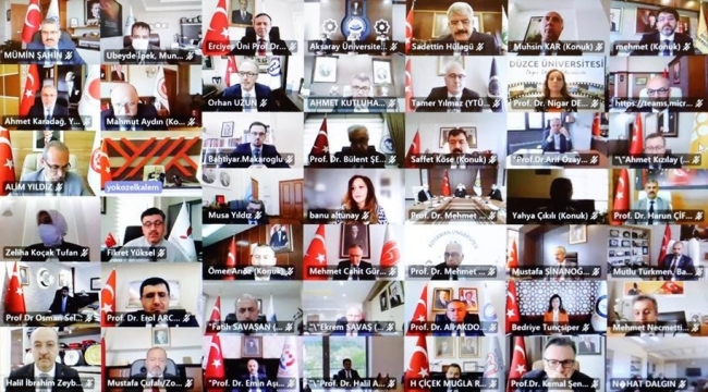 Rektör Türkmen, çevrim içi düzenlenen 'Engelsiz Üniversite Ödülleri' programına katıldı