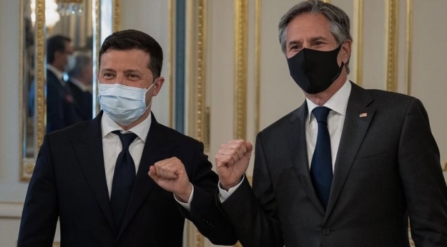 Ukrayna Devlet Başkan Zelenskiy, ABD Dışişleri Bakanı Blinken ile görüştü