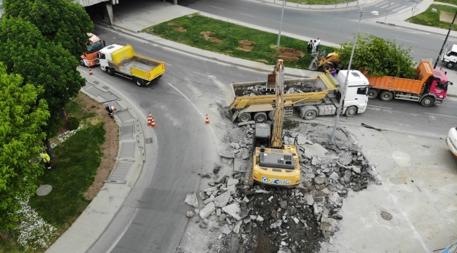 Unkapanı Kavşağı'nın yenileme çalışmalarına başlandı