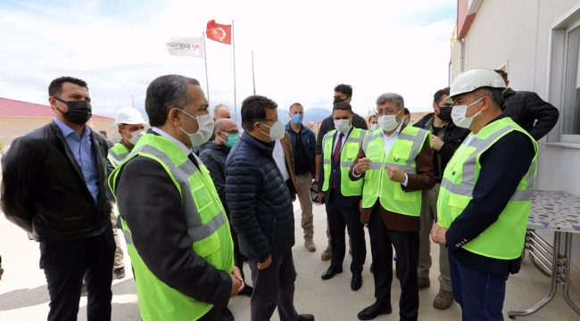 Vali Bilmez, devam eden yatırımları inceledi