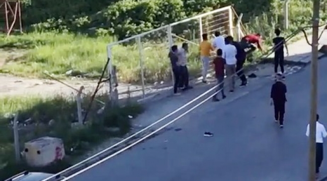 Yabancı uyruklarının kavgasında tekme ve yumruklar havada uçuştu