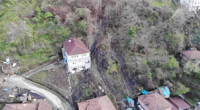 Zonguldak'ta heyelan nedeniyle 4 ayda 51 konut tahliye edildi