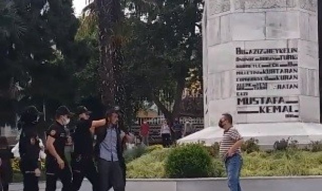 Atatürk heykeline çekiçle saldırıya gözaltı - Bursa Haberleri