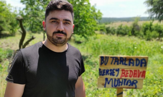 Bu tarladaki meyve ve sebzeler herkese bedava