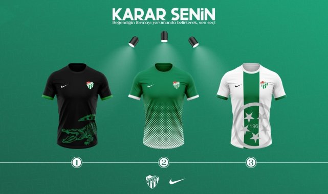 Bursaspor'un yeni sezon formalarını taraftar seçecek - Bursa Haberleri