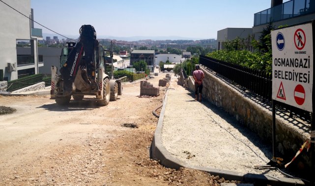 Osmangazi'de cadde ve sokaklar yenileniyor - Bursa haberleri