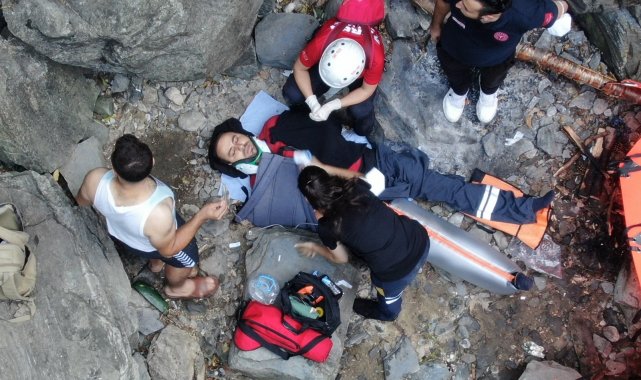 Uludağ'da askeri helikopterli kurtarma operasyonu kamerada