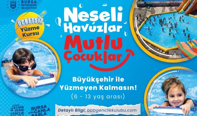Yüzme havuzu çocukların ayağına geliyor - Bursa Haberleri