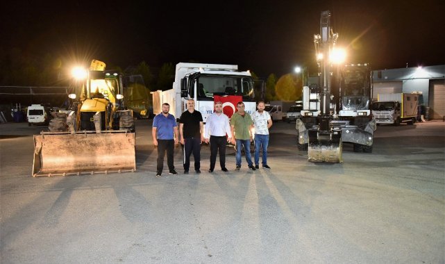 Afet bölgelerine 'Yıldırım' destek