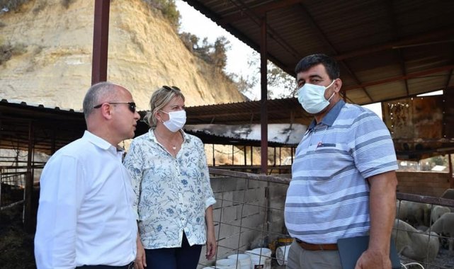 Başkan Gürkan'dan âfet bölgesine destek ziyareti
