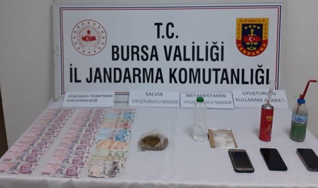 Bursa'da uyuşturucu operasyonu; 3 gözaltı
