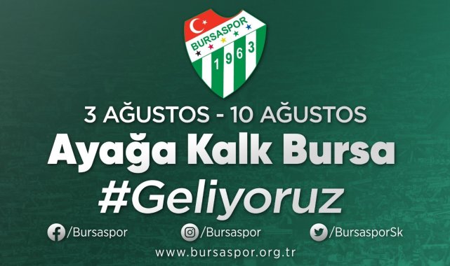 Bursaspor'dan destek kampanyası duyurusu: 'Ayağa kalk Bursa' - Bursa Haberleri