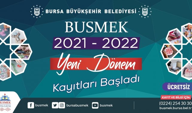BUSMEK'te yeni dönem kayıtları başladı