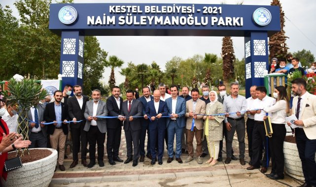 Kestel'de Naim Süleymanoğlu Parkı hizmete açıldı