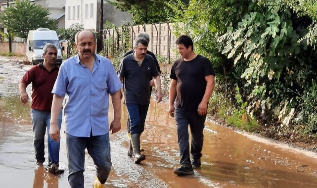 Yıldırım'da sel bölgesine hızlı müdahale