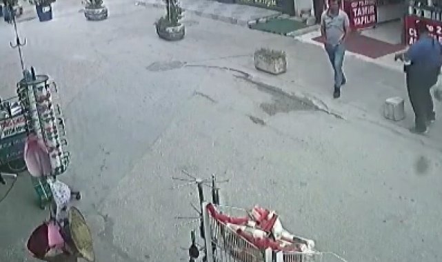 Bursa'da ölümün teğet geçtiği anlar kamerada