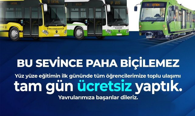 Okula ulaşım ilk gün ücretsiz