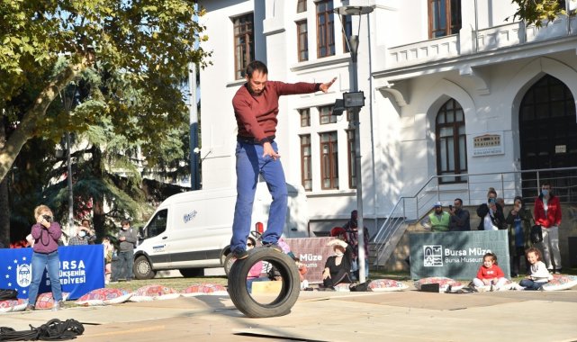 Bursa'da akrobatik gösteri heyecanı