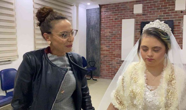 Down sendromlu Merve'nin gelinlik hayâli gerçek oldu - Bursa Haberleri