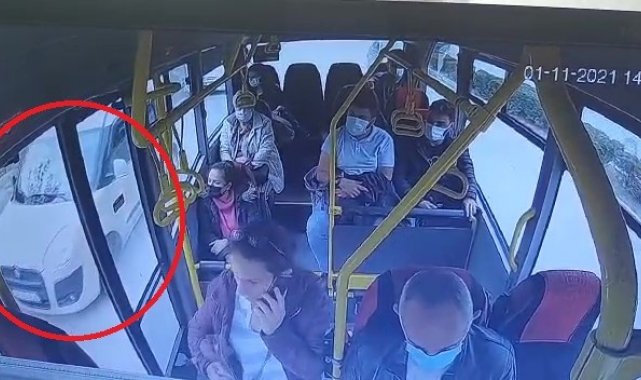 Altın hırsızlarını otobüs kamerası böyle ele verdi