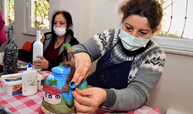 Atıklar sanat eserine dönüşüyor