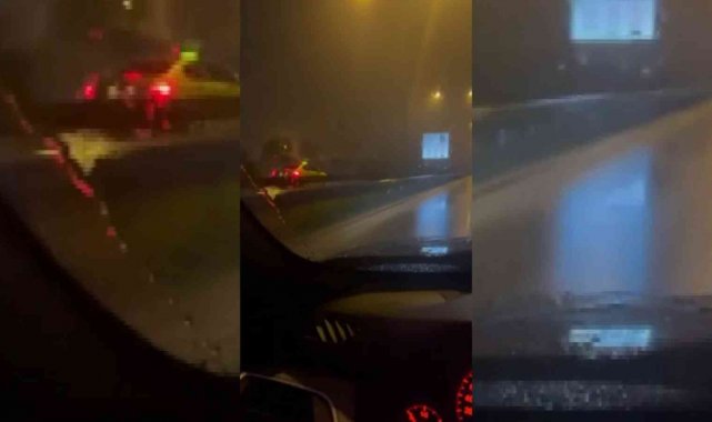 Bulvarda ters şeritten giden otomobil faciaya davetiye çıkardı