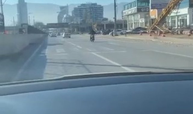 Bursa'da trafikte tehlikeli hareketler