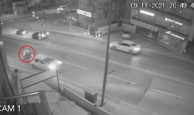 Motokuryeye çarptı, arkasına bile bakmadan gitti