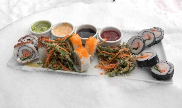 2 bin metrede, eksi 10 derecede 'sushi' keyfi