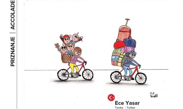 Nilüfer'in genç karikatüristlerine Hırvatistan'dan ödül