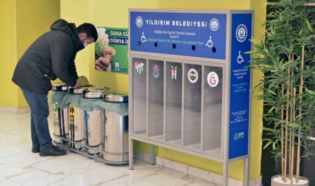 Yıldırım'da mavi kapaklar tekerlekli sandalyeye dönüşüyor