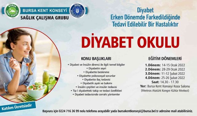 Kent konseyinde 'Diyabet Okulu'
