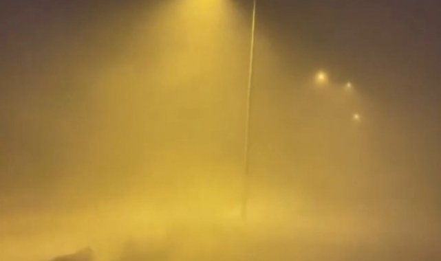 Uludağ'da kar fırtınasında göz gözü görmedi